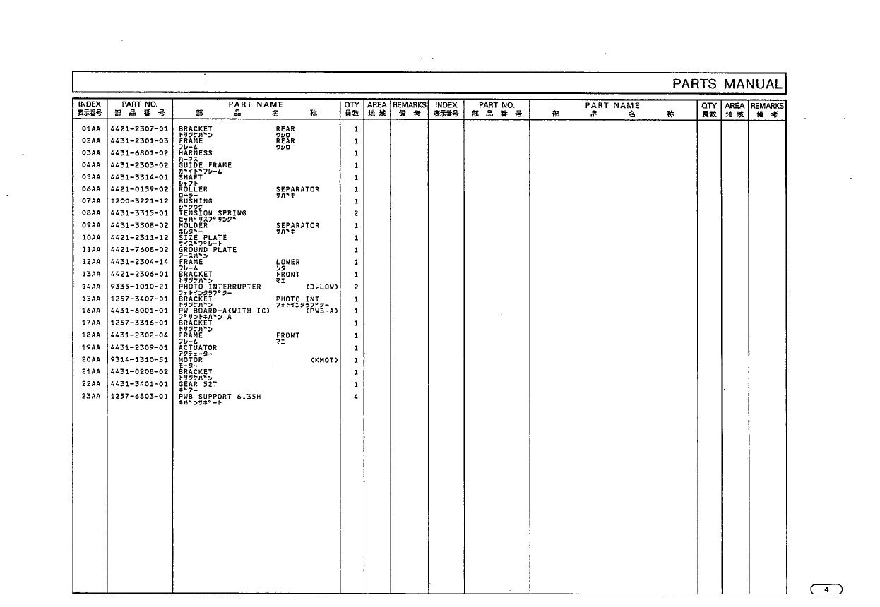 Konica-Minolta Options C-302 Parts Manual-3